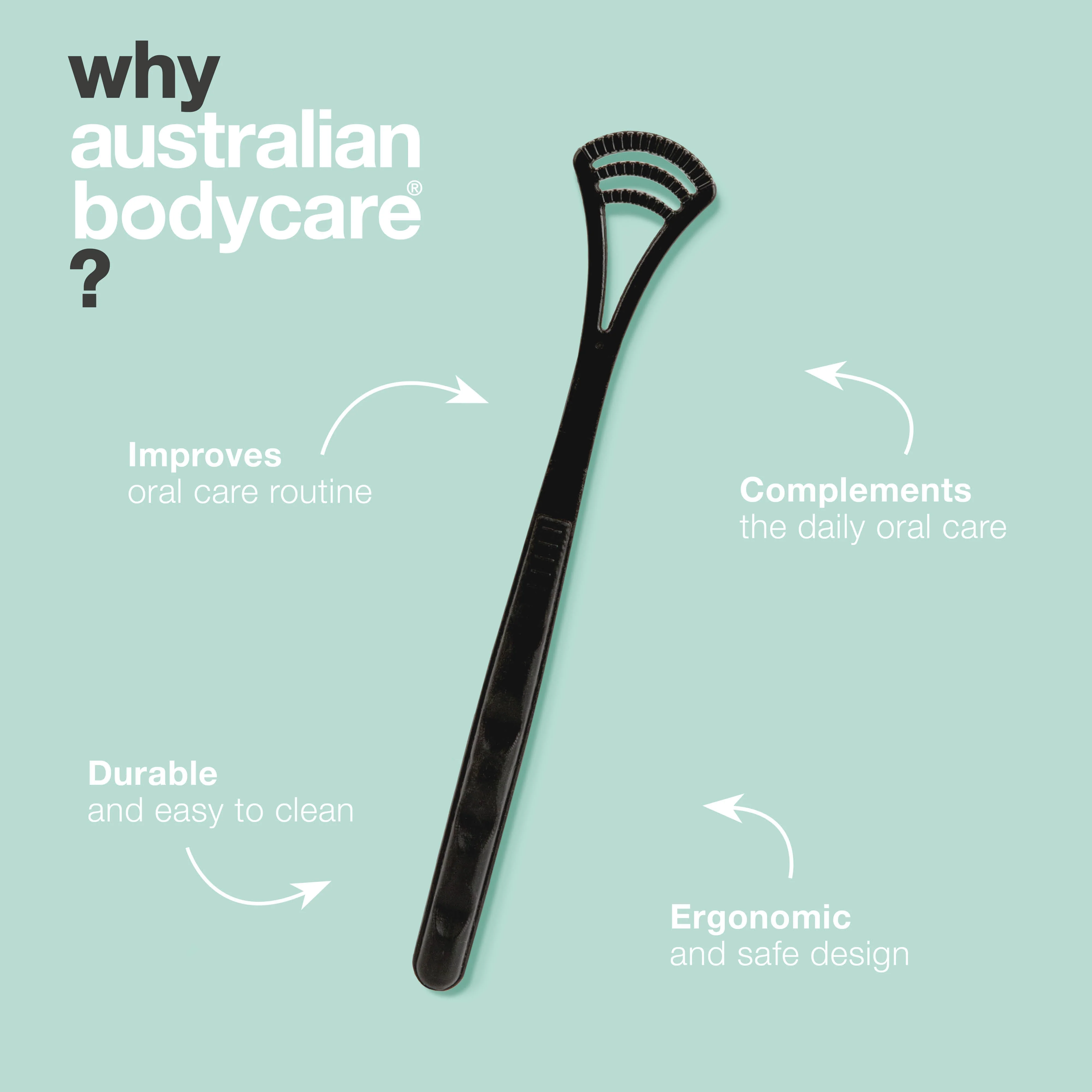 Tongue scraper for plaque and bacteria in the mouth — Cleanses the tongue and minimises the risk of bad breath - Image 4