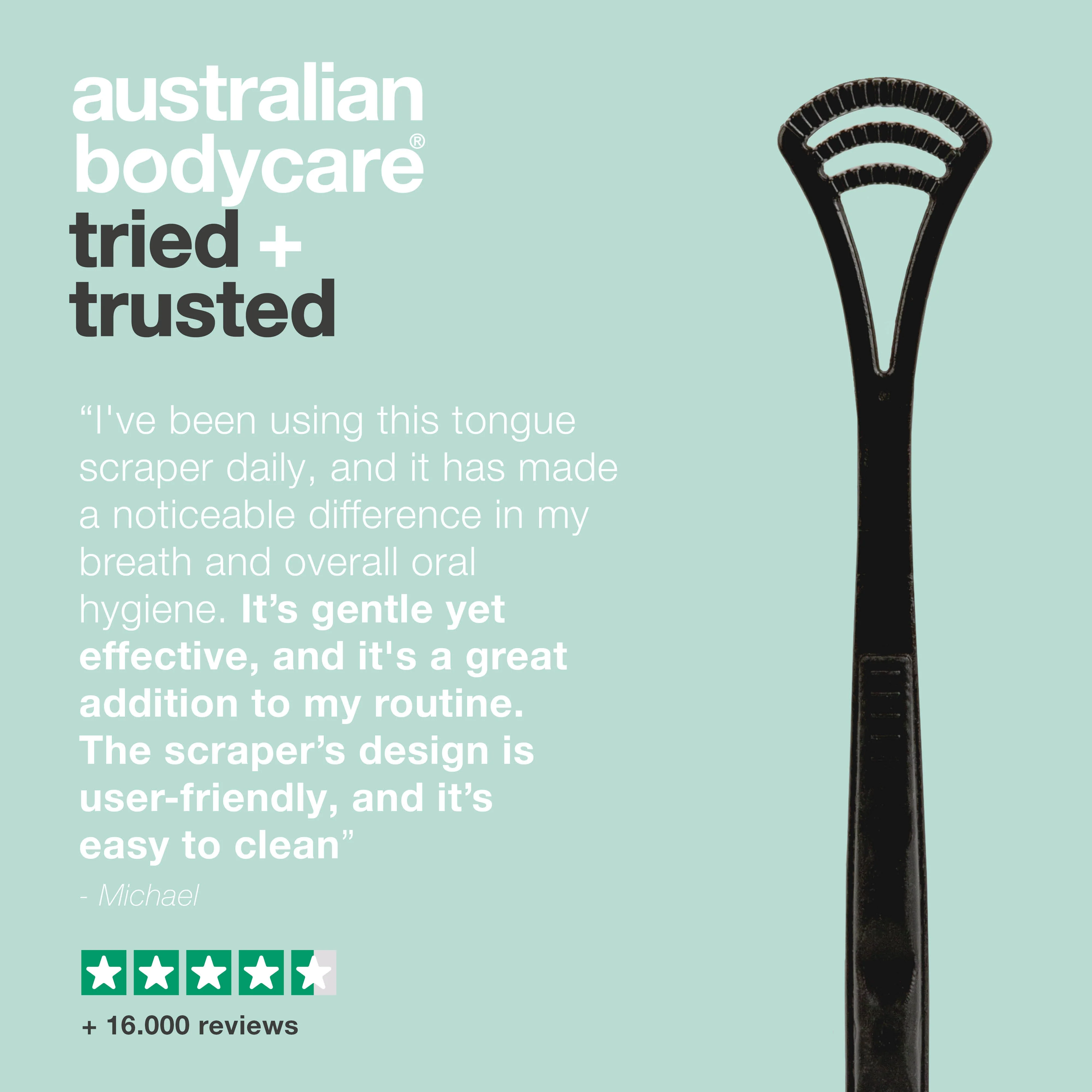 Tongue scraper for plaque and bacteria in the mouth — Cleanses the tongue and minimises the risk of bad breath - Image 5