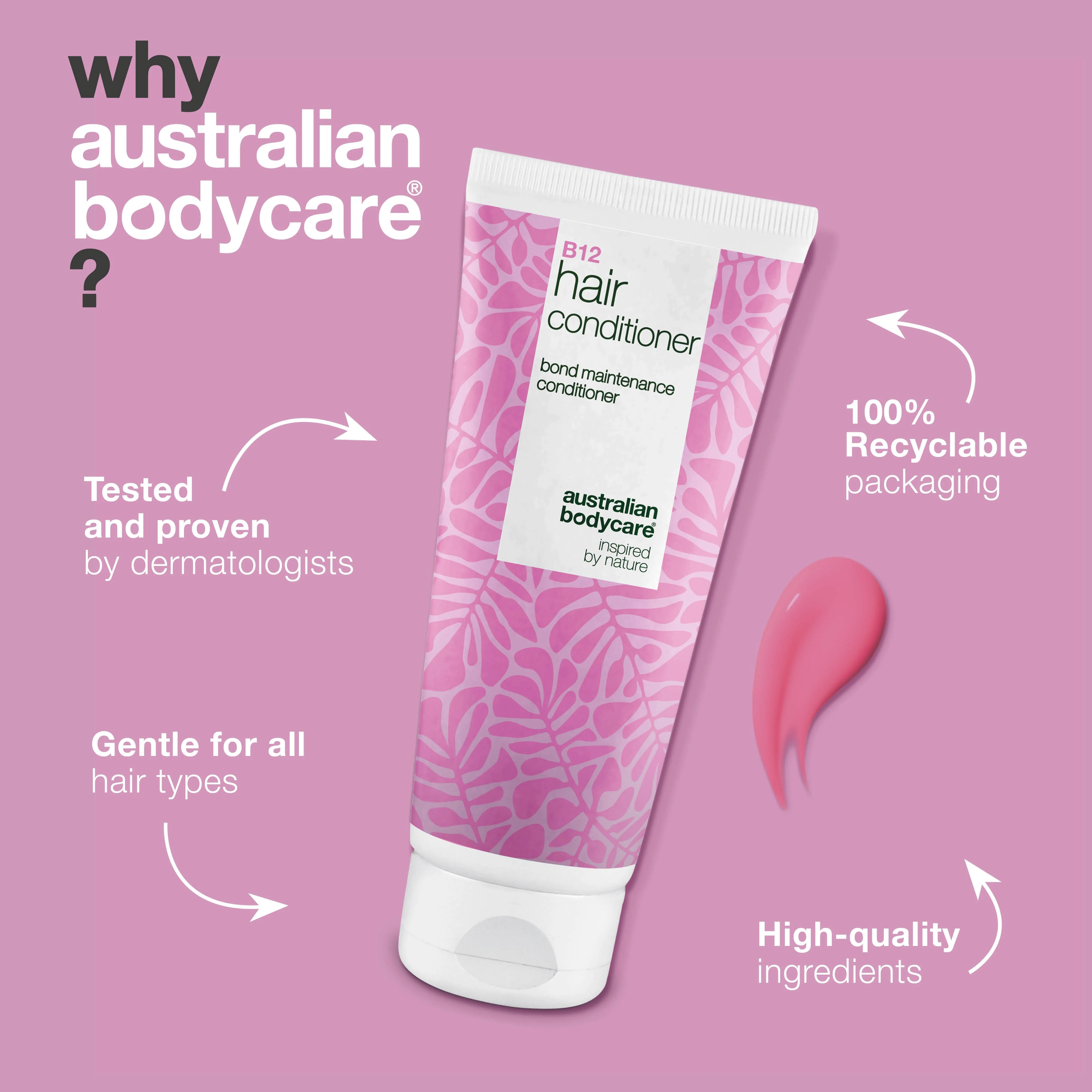 Vitamin B12 Hair Conditioner – Strengthens dry and weak hair — Vitamin B12 Hair Conditioner for damaged hair. Bond-effect rebuilds and strengthens. With Vitamin B12, Panthenol & Elaya Renova™. - Image 4