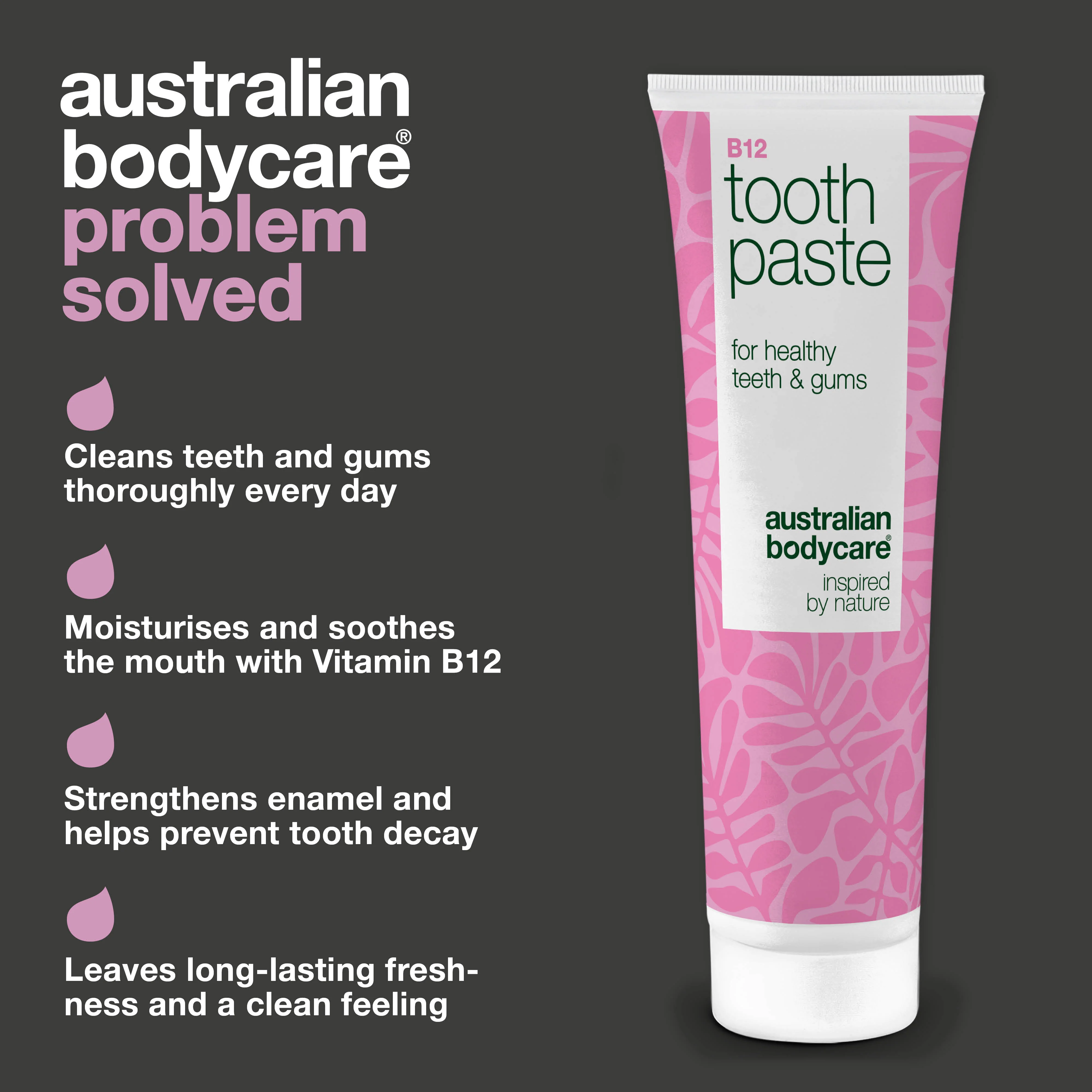 Vitamin B12 Toothpaste – for dry mouth and irritation — Vitamin B12 Toothpaste keeps teeth strong and breath fresh. Protects enamel and gums with B12, fluoride, and zinc. - Image 3