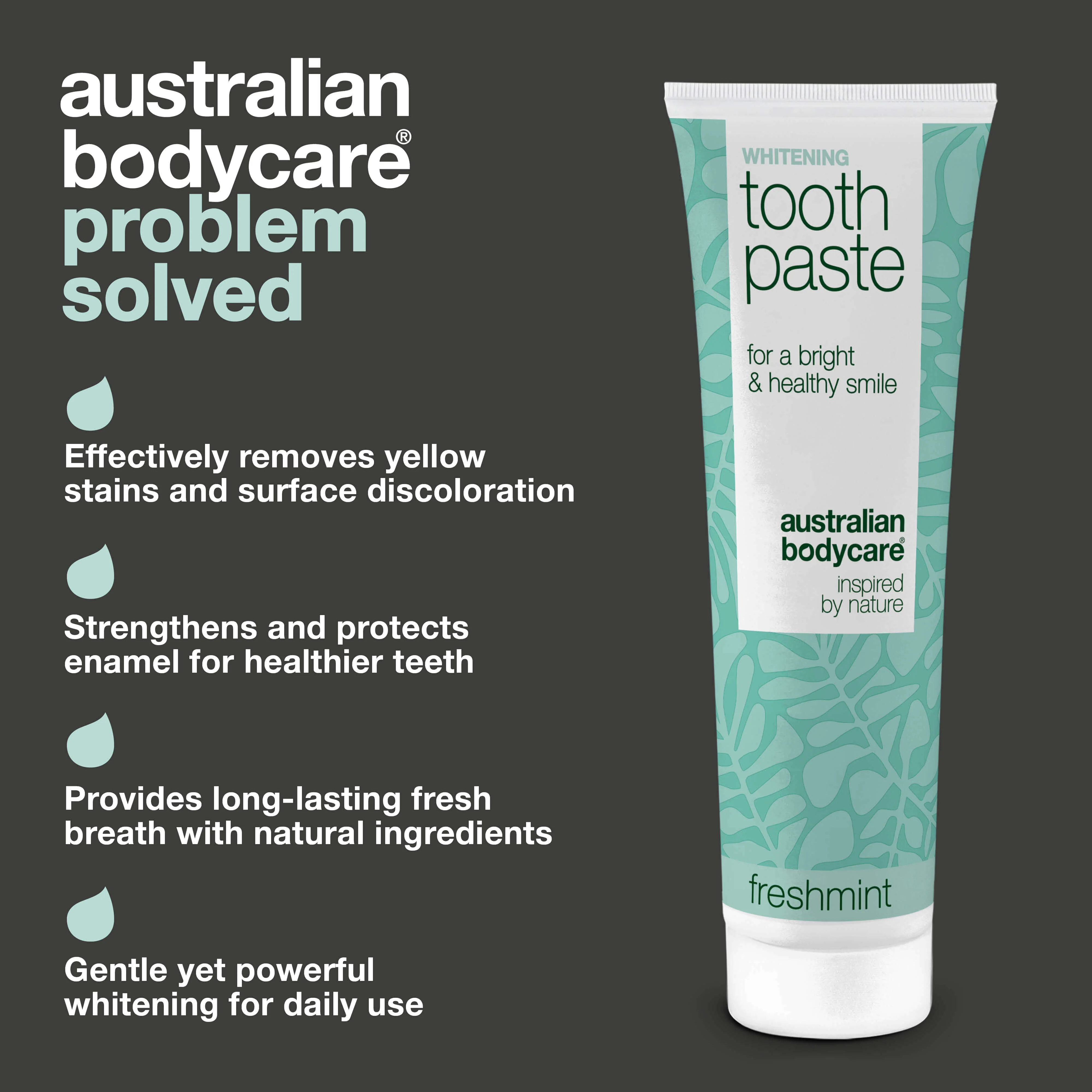 Whitening Toothpaste – Removes stains and gives white teeth — Whitening toothpaste that fights yellow teeth and strengthens enamel. With hydrated silica, alumina, and menthol for fresh breath. - Image 3