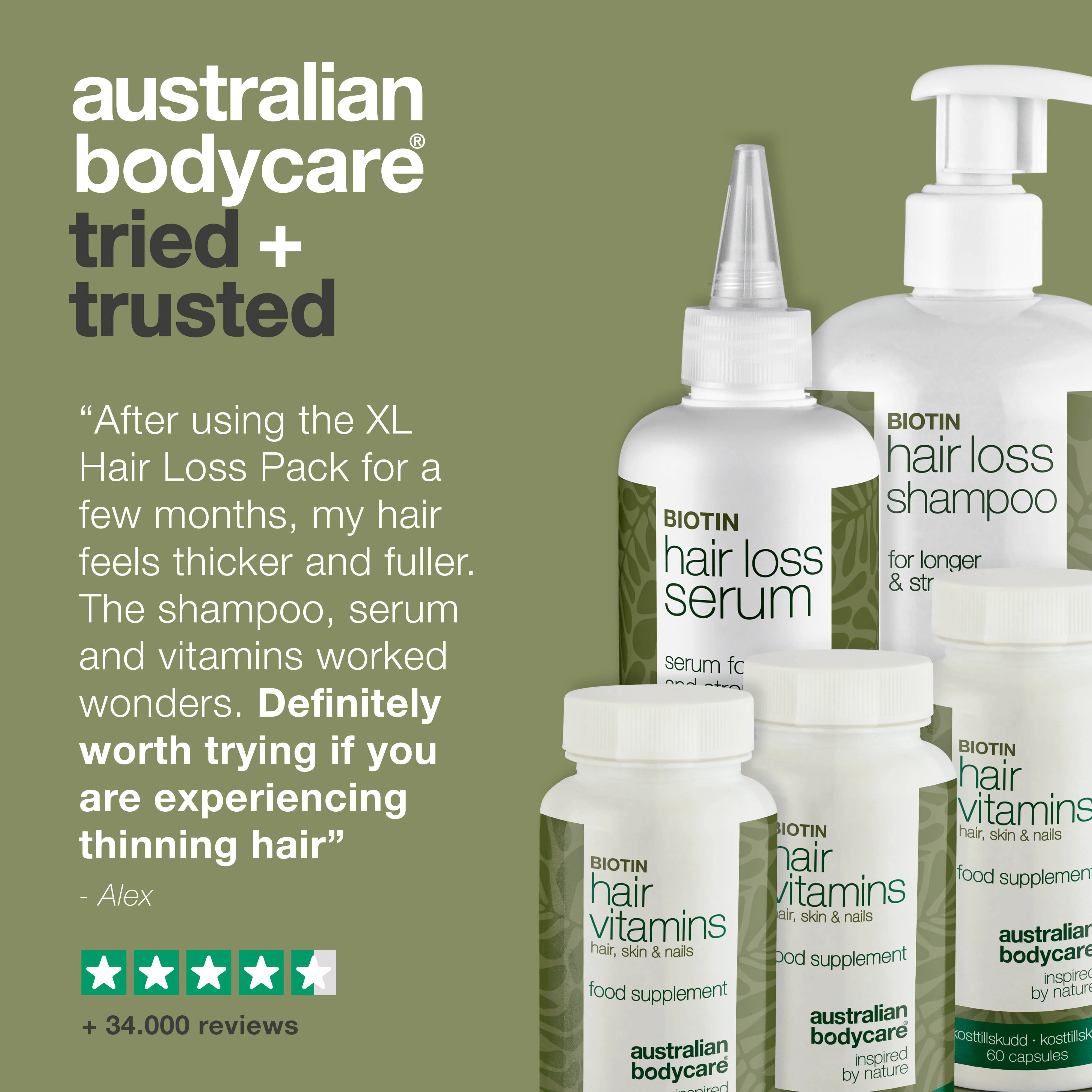 XL Hair Loss Pack — 5 Hair Loss Products with Biotin for Thinning Hair - Image 5